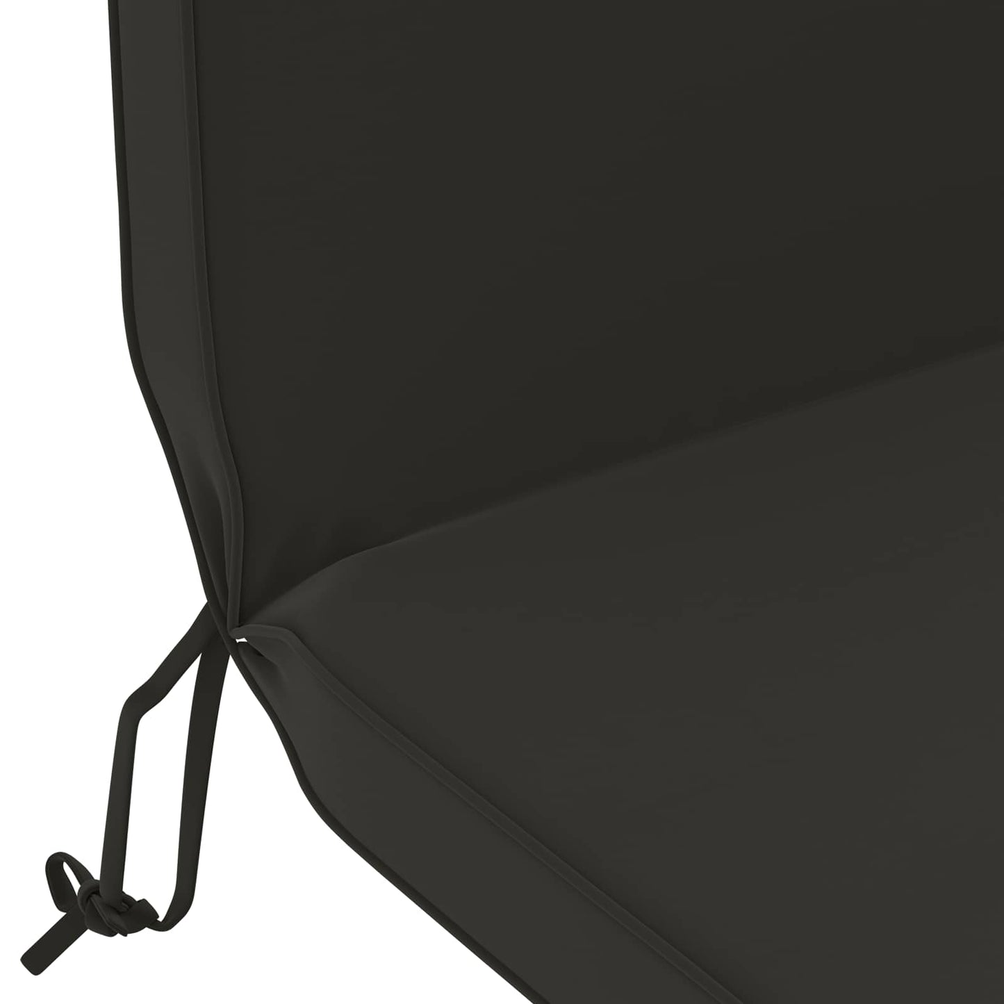 Sun Lounger Cushion 100% Polyester Black 55 x 124 x 5 cm