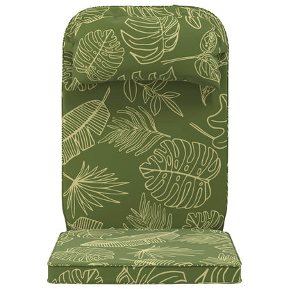 Sun Lounger Cushion 100% Polyester Leaf Design 55 x 124 x 5 cm