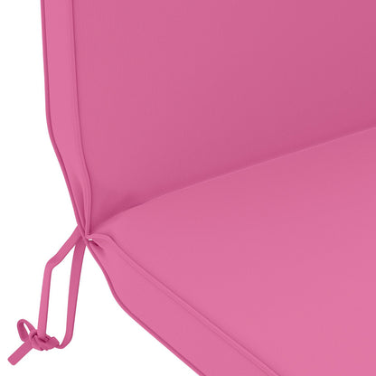 Sun Lounger Cushion 100% Polyester Pink 55 x 124 x 5 cm