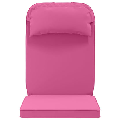 Sun Lounger Cushion 100% Polyester Pink 55 x 124 x 5 cm