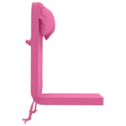Sun Lounger Cushion 100% Polyester Pink 55 x 124 x 5 cm