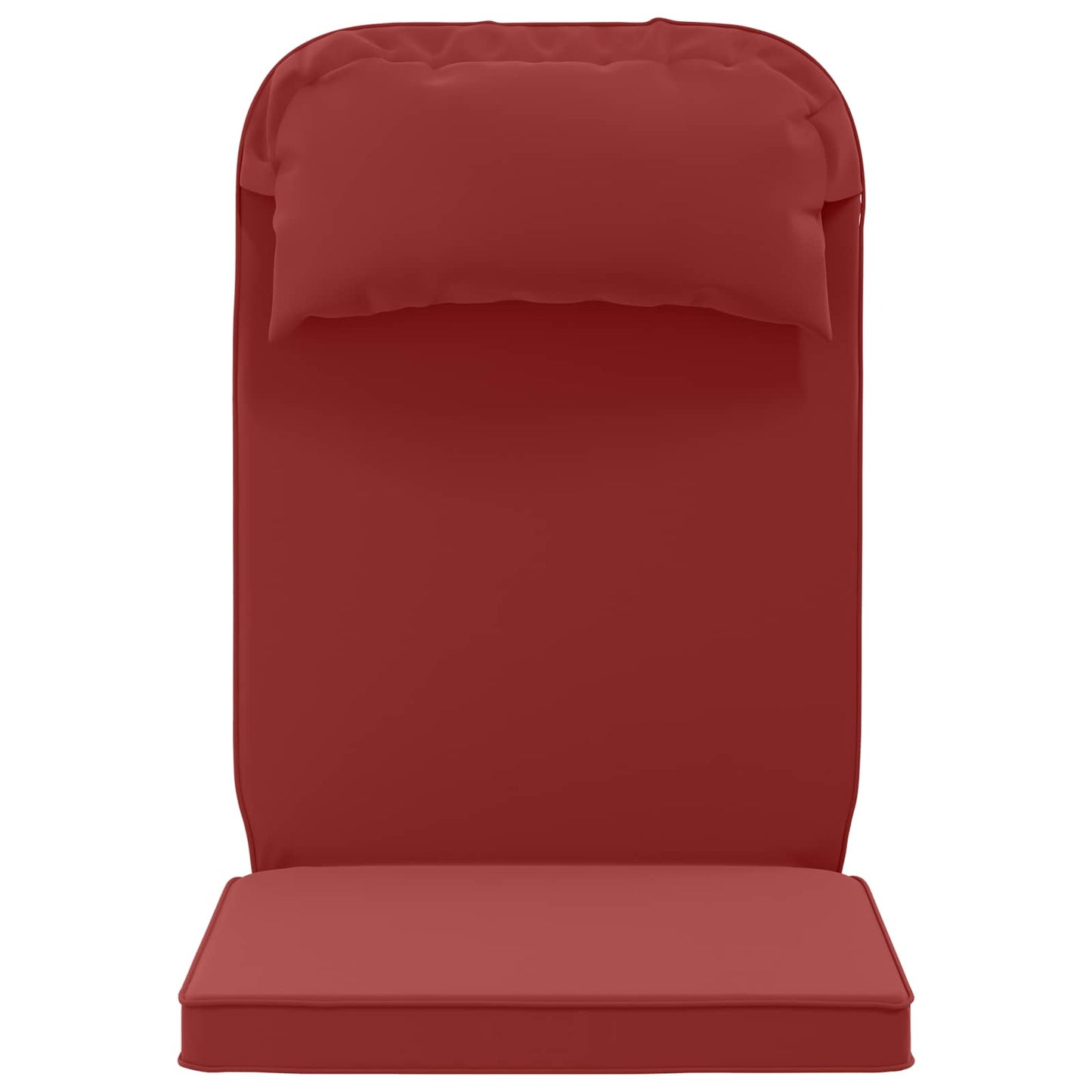 Sun Lounger Cushion 100% Polyester Wine Red 55 x 124 x 5 cm