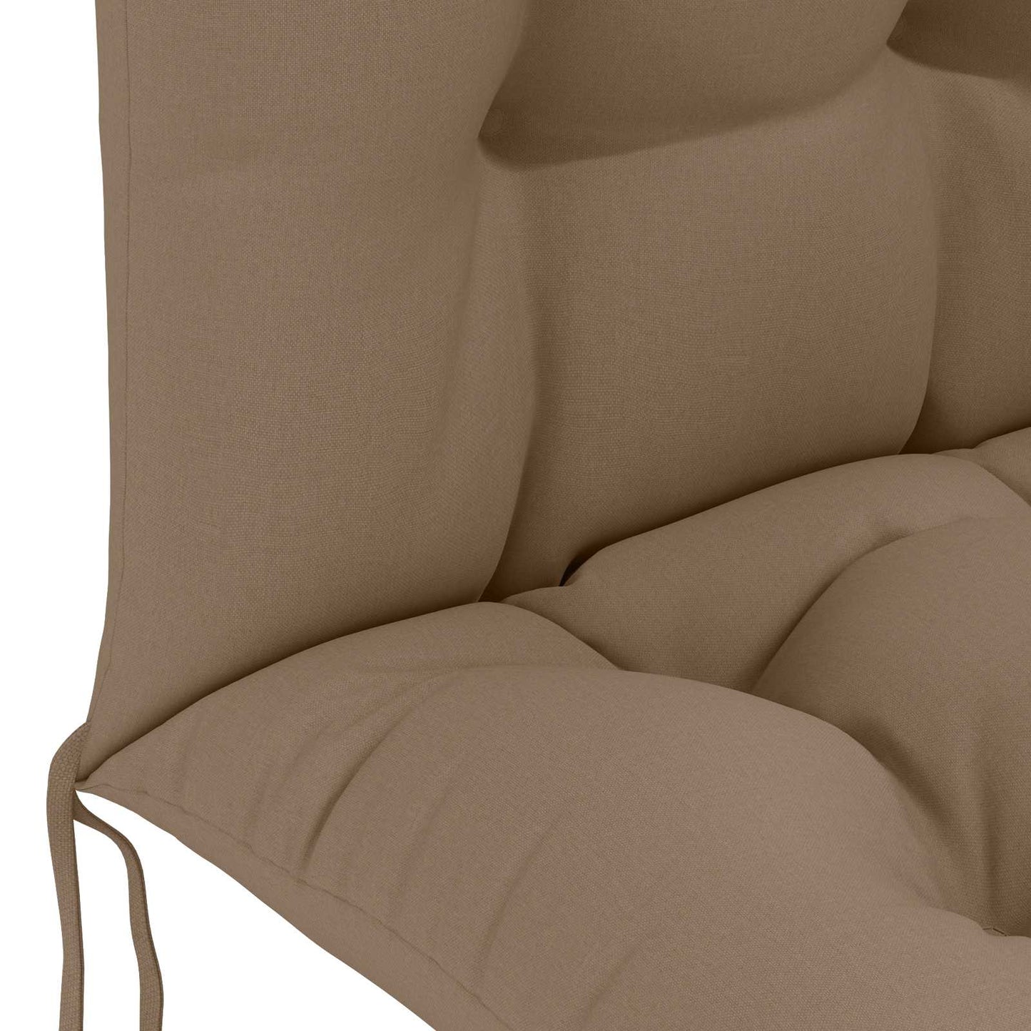 Sun Lounger Cushion PUTTEN 100% Polyester Taupe