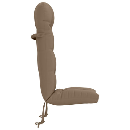 Sun Lounger Cushion PUTTEN 100% Polyester Taupe