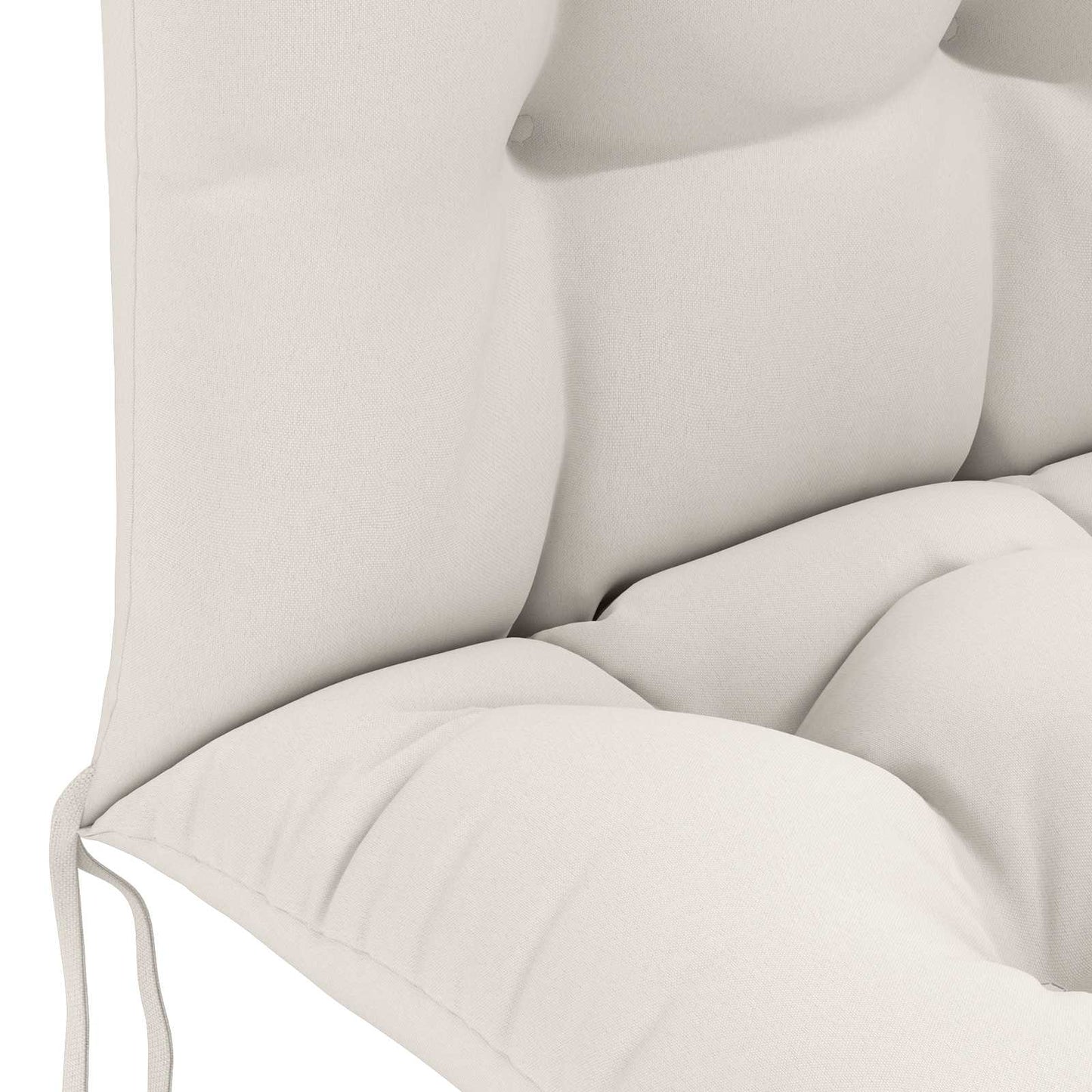 Sun Lounger Cushion PUTTEN 100% Polyester White