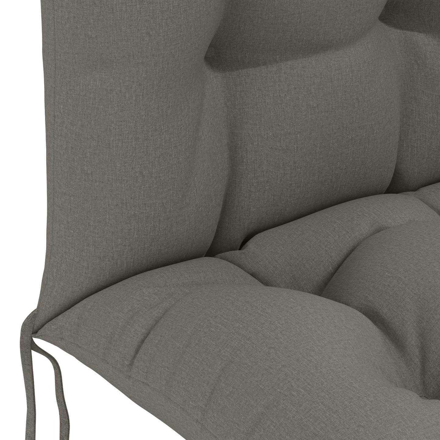 Sun Lounger Cushion PUTTEN 100% Polyester Grey 48 x 112 x 10 cm