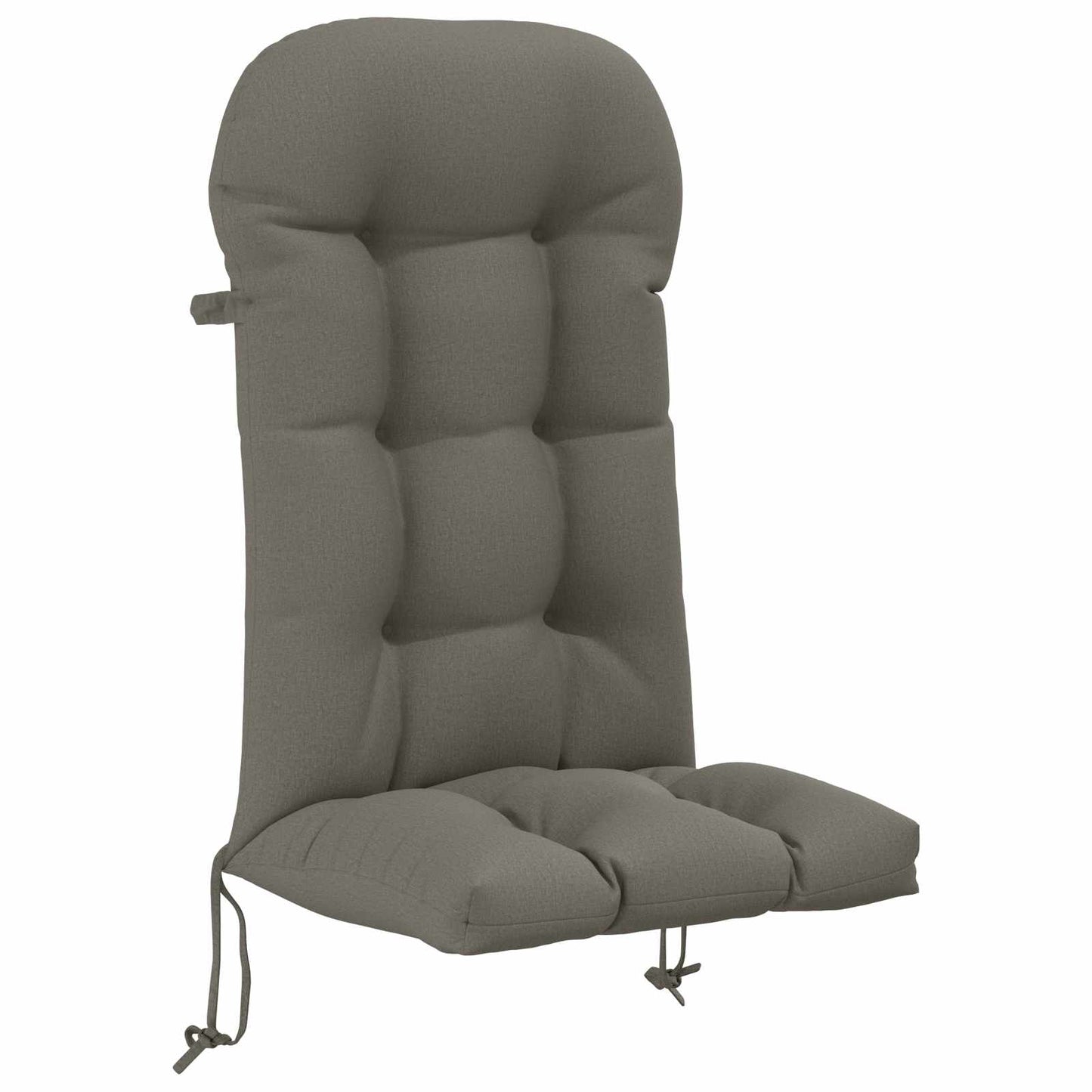 Sun Lounger Cushion PUTTEN 100% Polyester Grey 48 x 112 x 10 cm