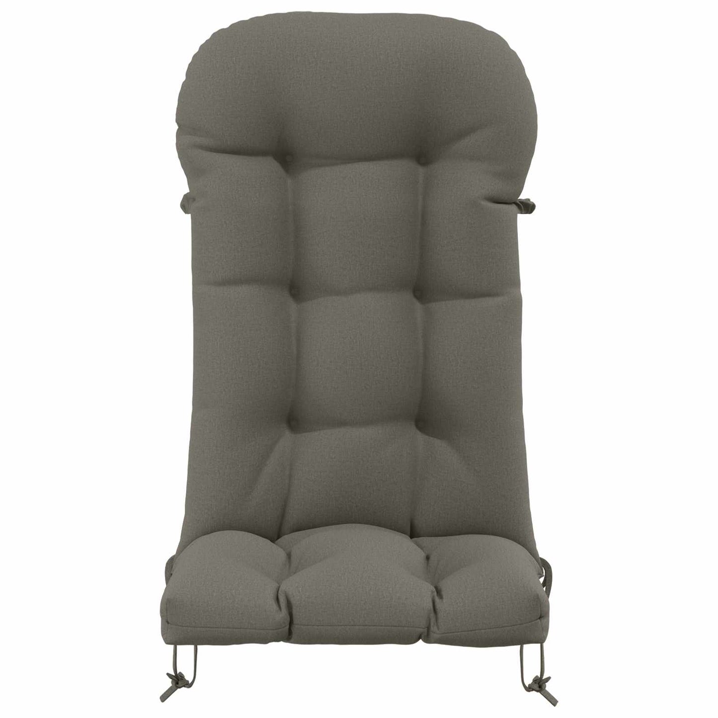 Sun Lounger Cushion PUTTEN 100% Polyester Grey 48 x 112 x 10 cm