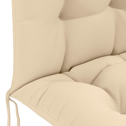 Sun Lounger Cushion PUTTEN 100% Polyester Cream