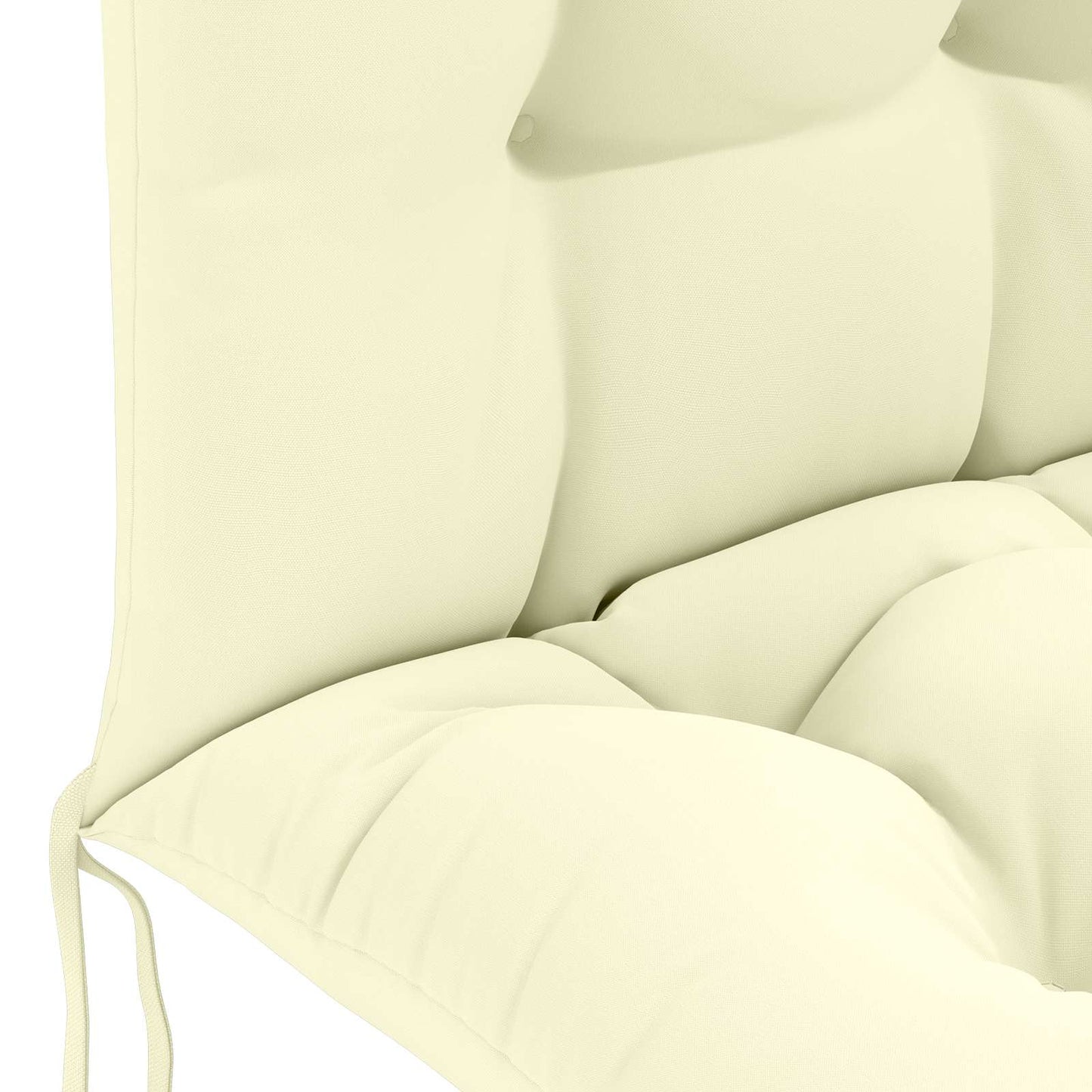 Sun Lounger Cushion PUTTEN 100% Polyester Cream