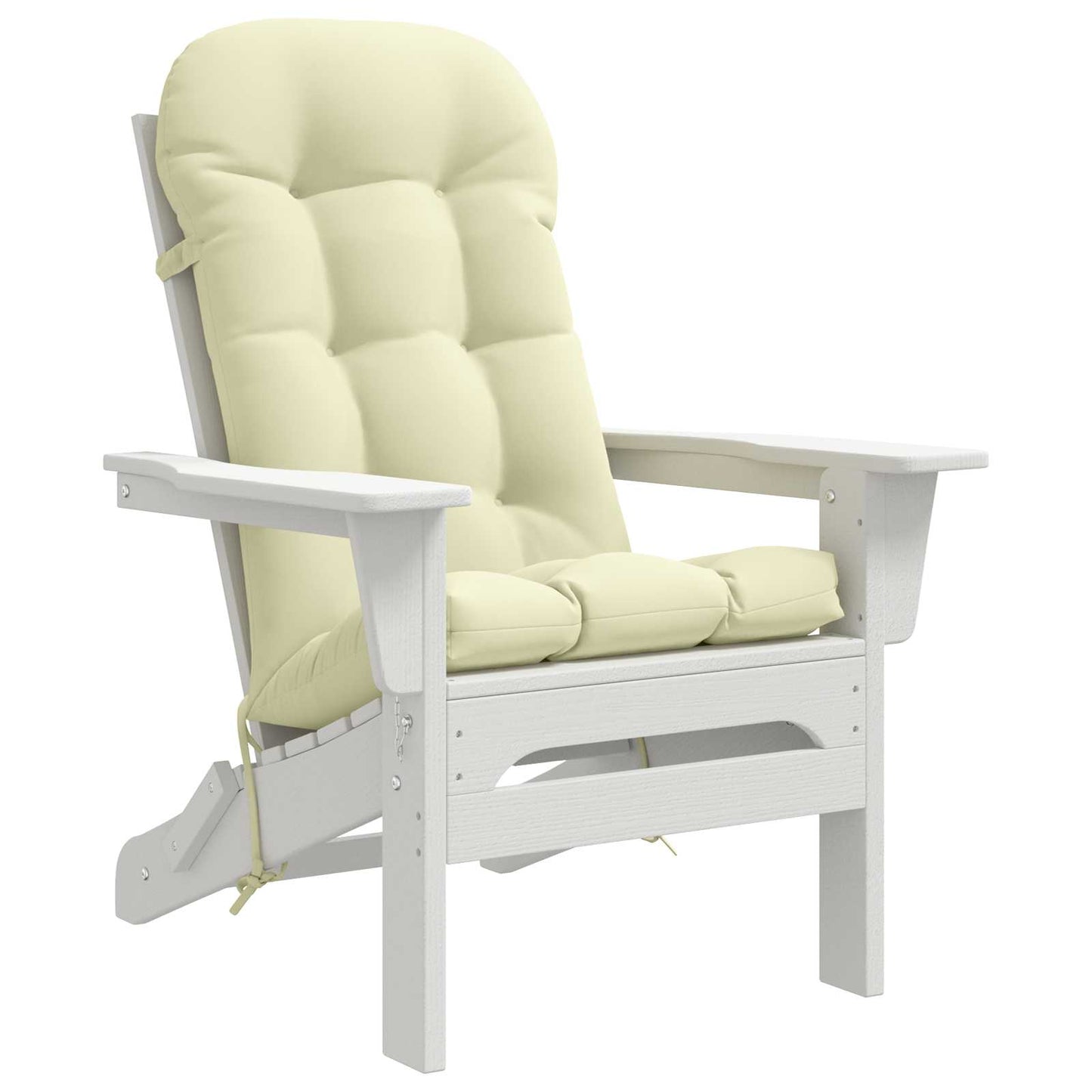 Sun Lounger Cushion PUTTEN 100% Polyester Cream
