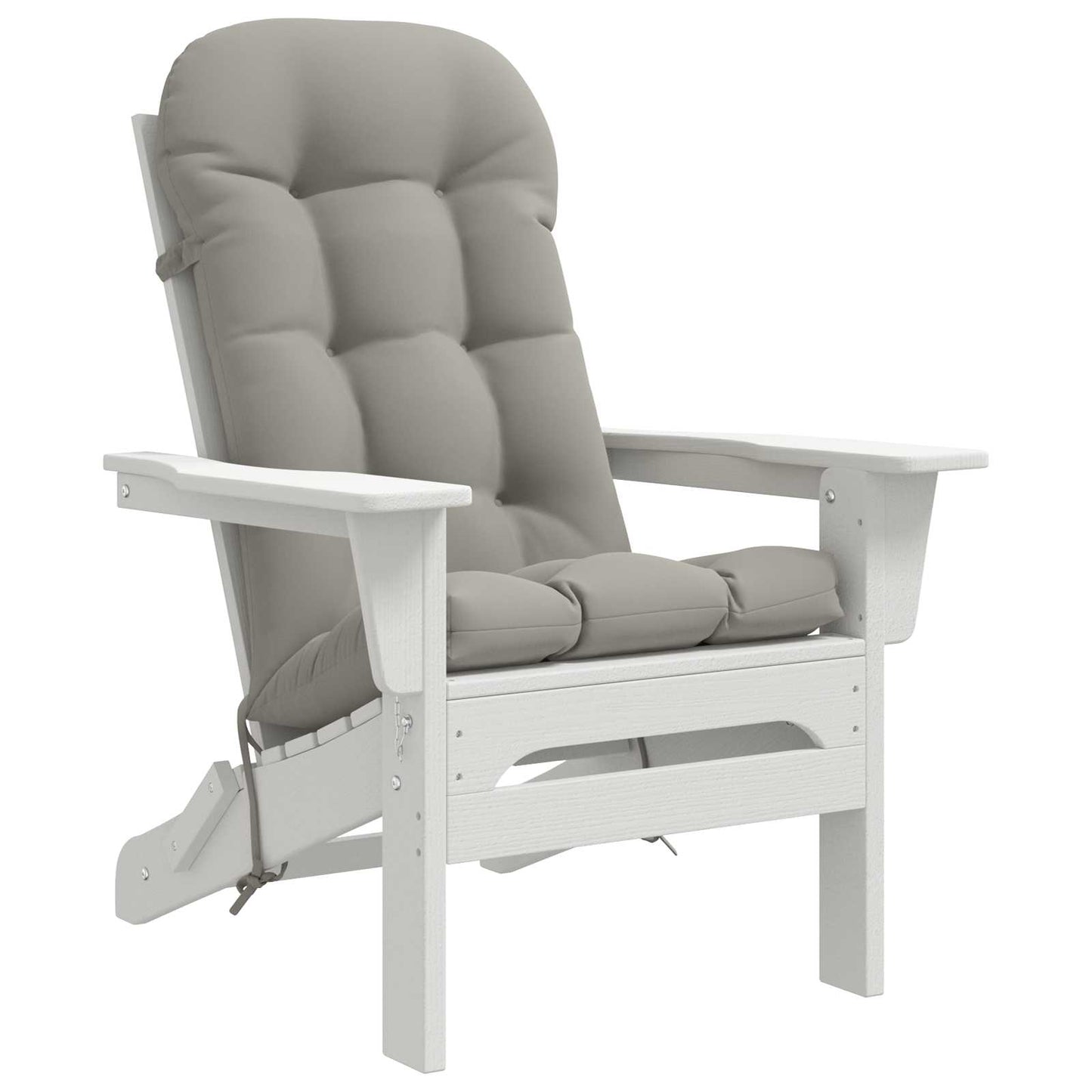 Sun Lounger Cushion PUTTEN 100% Polyester Grey 48 x 112 x 10 cm