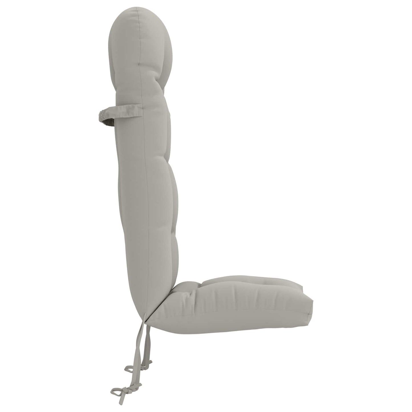 Sun Lounger Cushion PUTTEN 100% Polyester Grey 48 x 112 x 10 cm