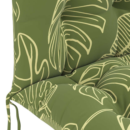 Sun Lounger Cushion PUTTEN 100% Polyester Leaf Design