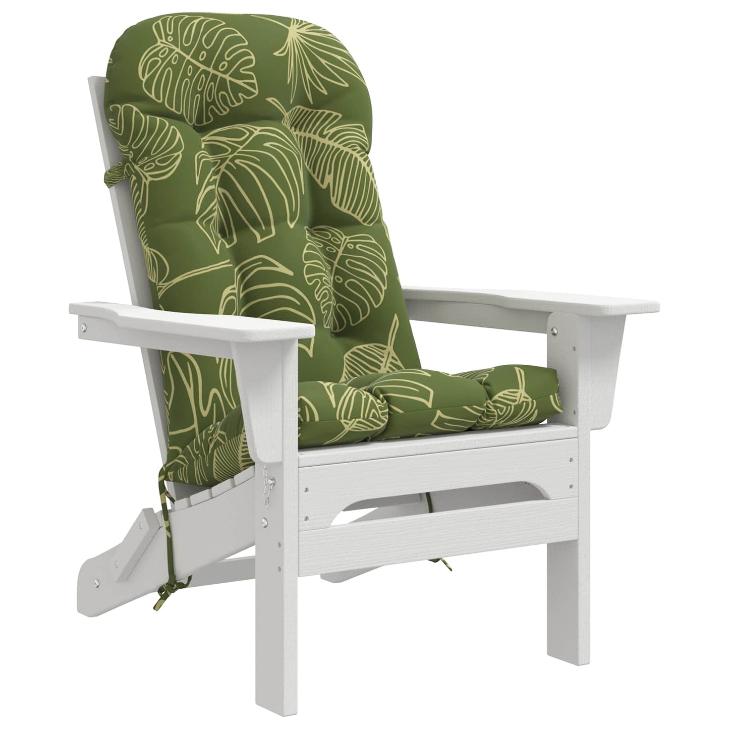 Sun Lounger Cushion PUTTEN 100% Polyester Leaf Design