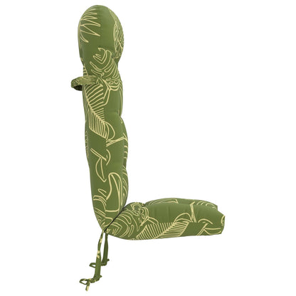 Sun Lounger Cushion PUTTEN 100% Polyester Leaf Design