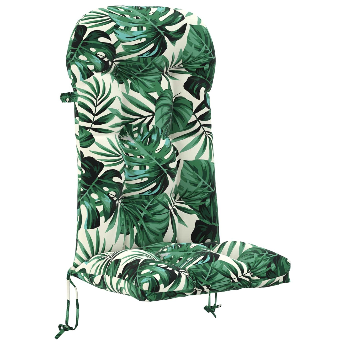 Sun Lounger Cushion PUTTEN 100% Polyester Leaf Pattern