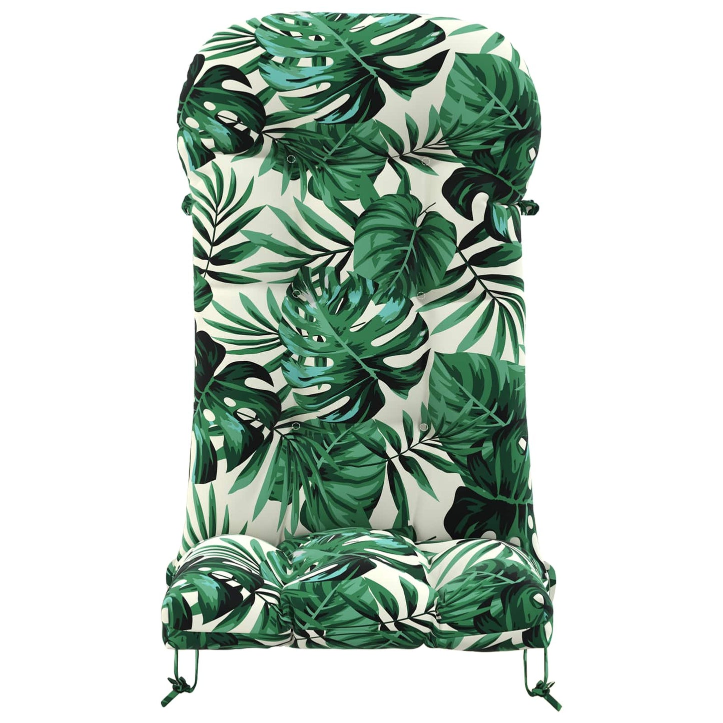 Sun Lounger Cushion PUTTEN 100% Polyester Leaf Pattern