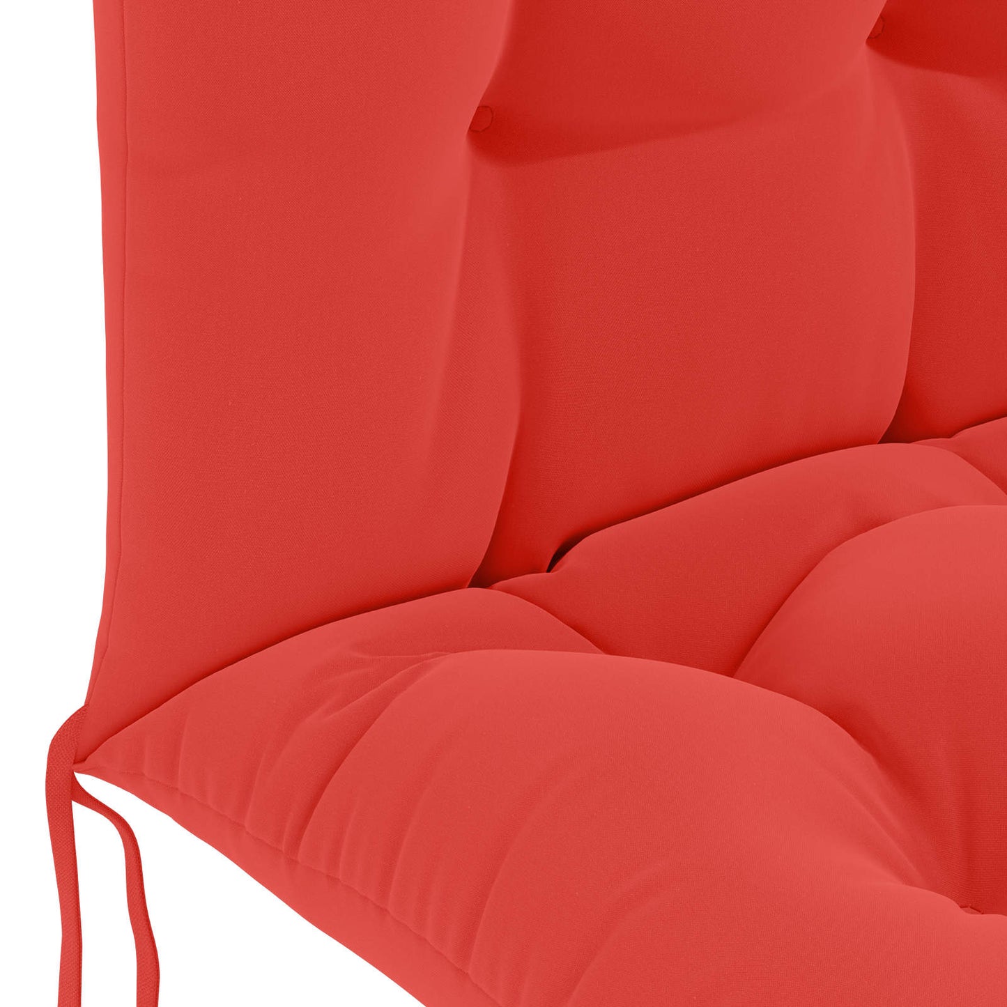 Sun Lounger Cushion PUTTEN 100% Polyester Red 48 x 112 x 10 cm