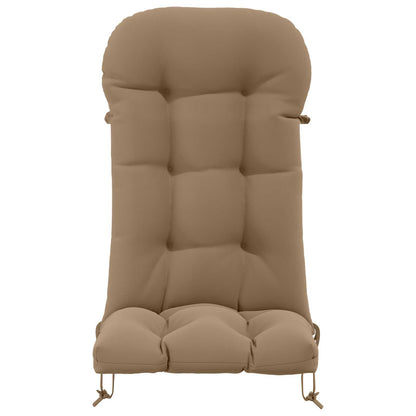 Sun Lounger Cushion PUTTEN 100% Polyester Taupe