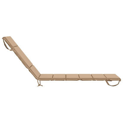 Sunlounger Cushion GEMERT 100% Polyester Sand 200 x 50 x 3 cm