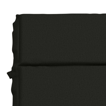 Sunlounger Cushion GEMERT 100% Polyester Black 200 x 50 x 3 cm