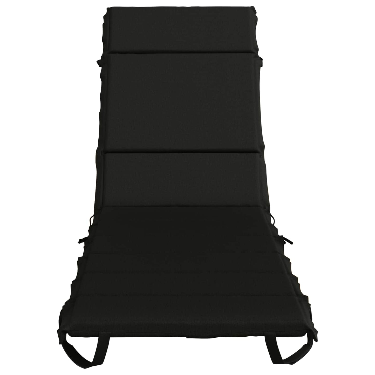Sunlounger Cushion GEMERT 100% Polyester Black 200 x 50 x 3 cm