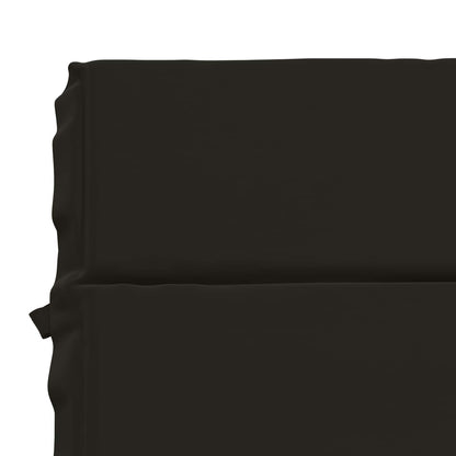 Sunlounger Cushion GEMERT 100% Polyester Black 200 x 50 x 3 cm