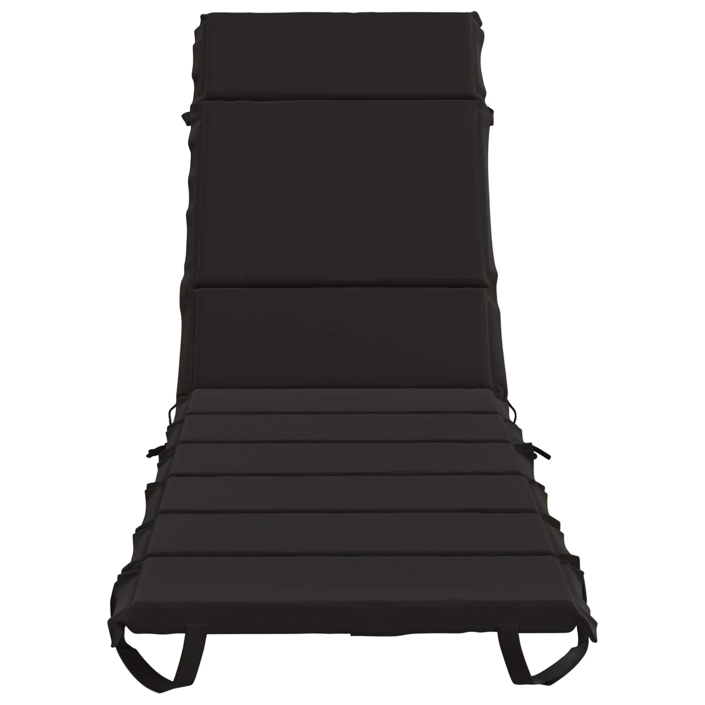 Sunlounger Cushion GEMERT 100% Polyester Black 200 x 50 x 3 cm