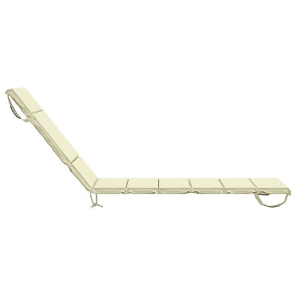 Sunlounger Cushion GEMERT 100% Polyester Cream 200 x 50 x 3 cm