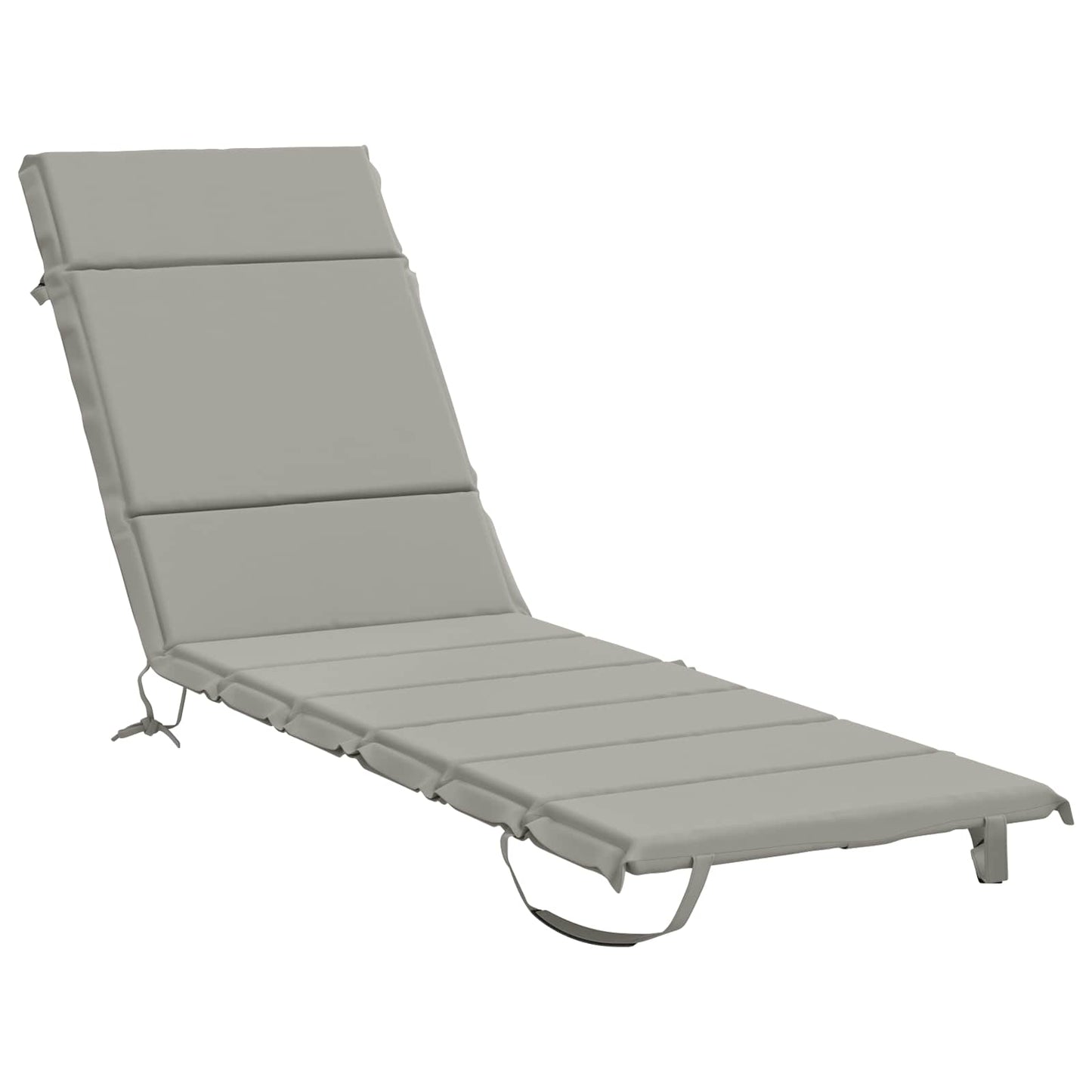 Sunlounger Cushion GEMERT 100% Polyester Grey 200 x 50 x 3 cm