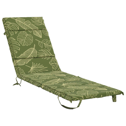 Sunlounger Cushion GEMERT 100% Polyester Leaf Design