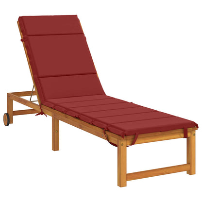 Sunlounger Cushion GEMERT 100% Polyester Wine Red