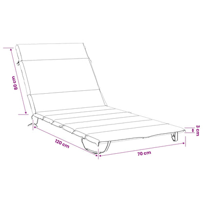 Sunlounger Cushion GEMERT 100% Polyester Red 200 x 70 x 3 cm