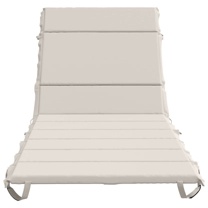Sunlounger Cushion GEMERT 100% Polyester White 200 x 80 x 3 cm