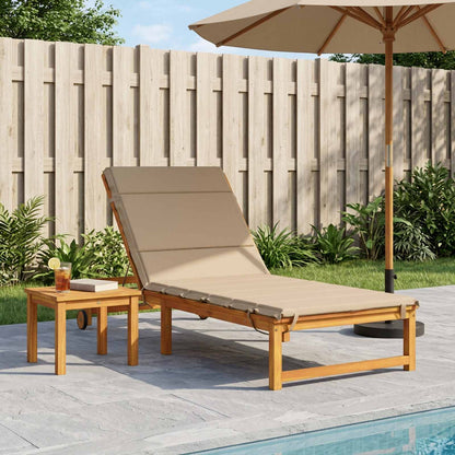 Sunlounger Cushion GEMERT 100% Polyester Sand 200 x 80 x 3 cm