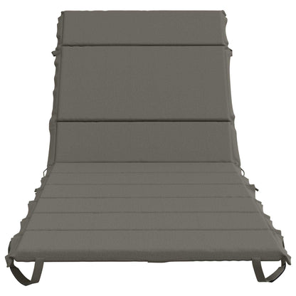 Sunlounger Cushion GEMERT 100% Polyester Grey 200 x 80 x 3 cm