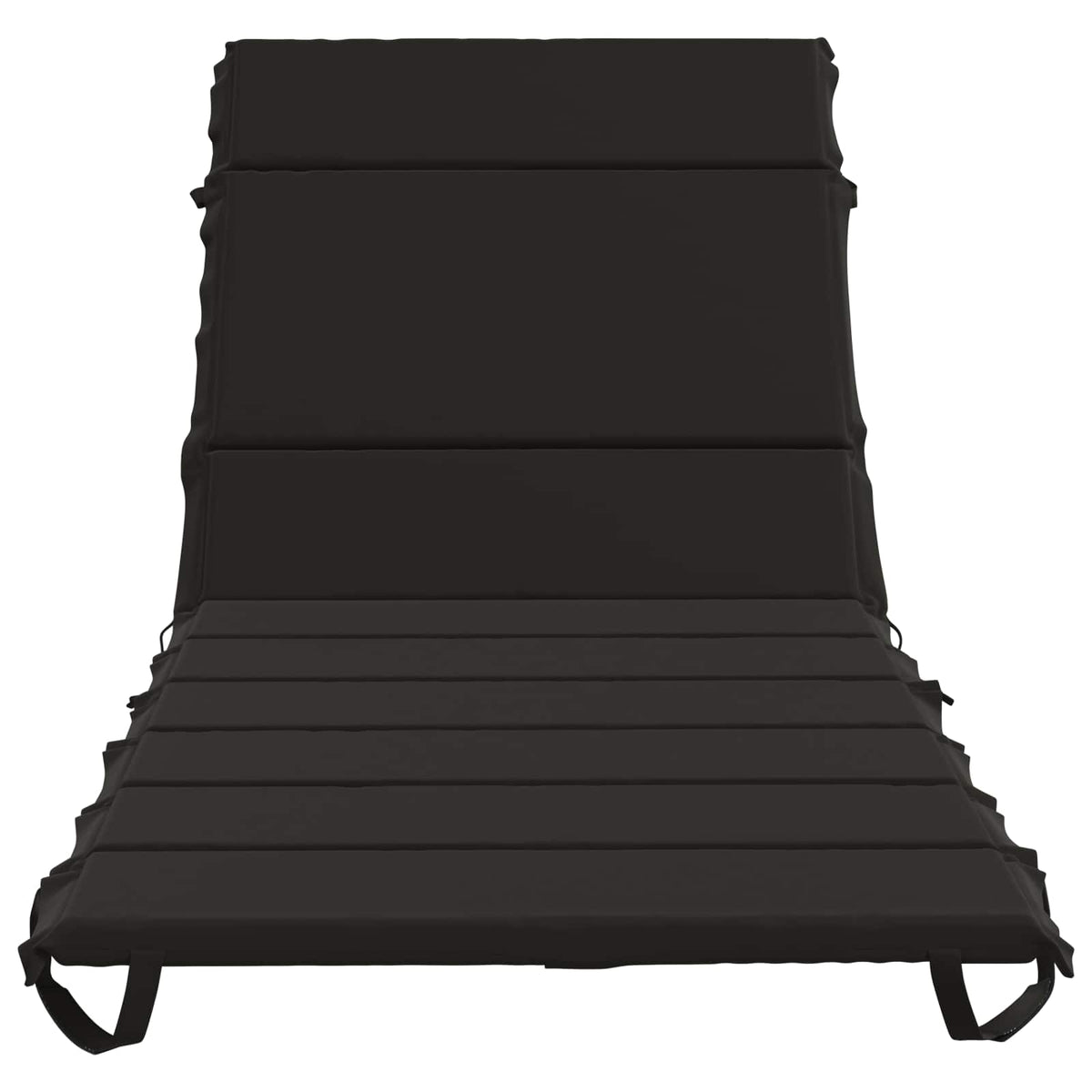 Sunlounger Cushion GEMERT 100% Polyester Black 200 x 80 x 3 cm
