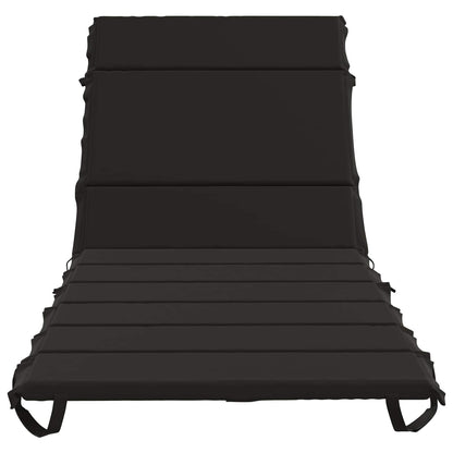 Sunlounger Cushion GEMERT 100% Polyester Black 200 x 80 x 3 cm