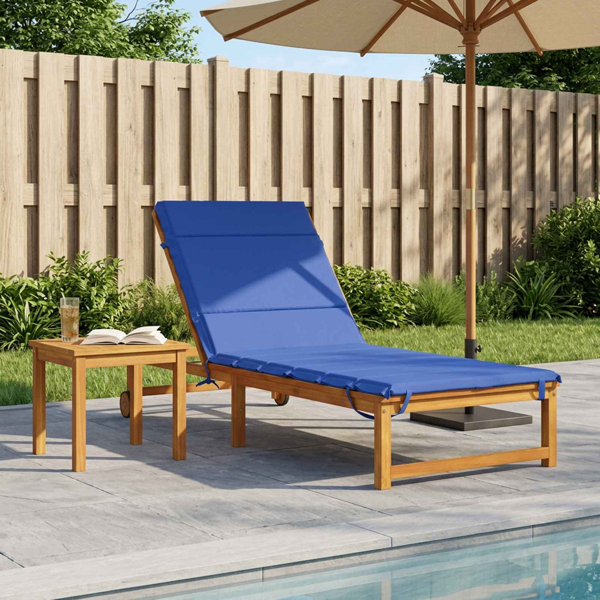 Sunlounger Cushion GEMERT 100% Polyester Royal Blue