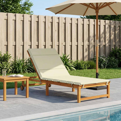Sunlounger Cushion GEMERT 100% Polyester Cream 200 x 80 x 3 cm