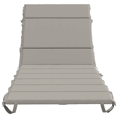Sunlounger Cushion GEMERT 100% Polyester Grey 200 x 80 x 3 cm