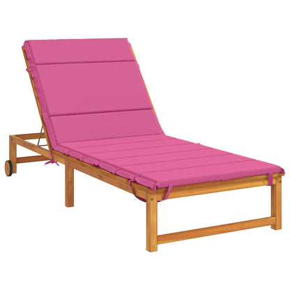 Sunlounger Cushion GEMERT 100% Polyester Pink 200 x 80 x 3 cm