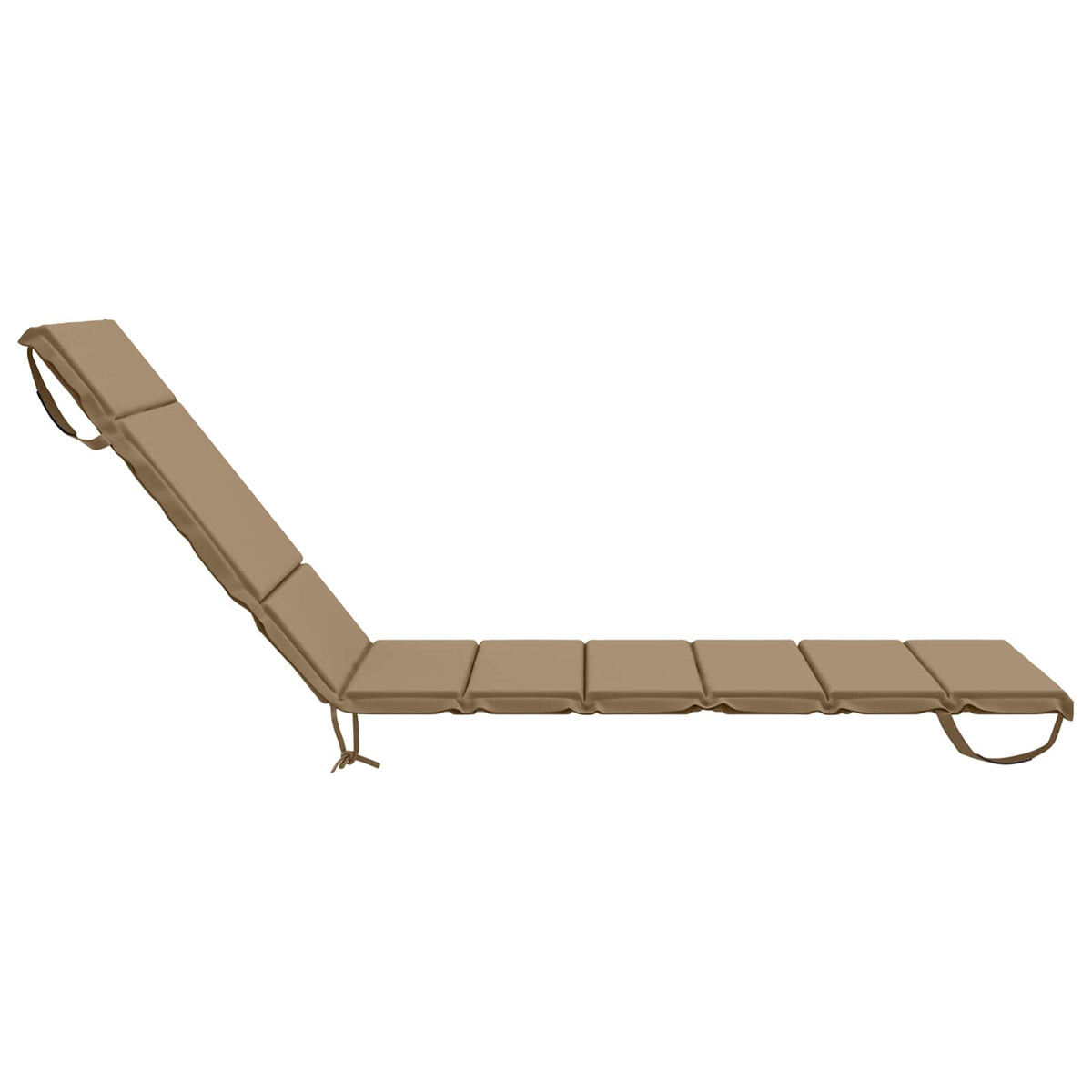 Sunlounger Cushion GEMERT 100% Polyester Taupe 200 x 80 x 3 cm