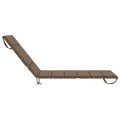 Sunlounger Cushion GEMERT 100% Polyester Taupe 200 x 90 x 3 cm