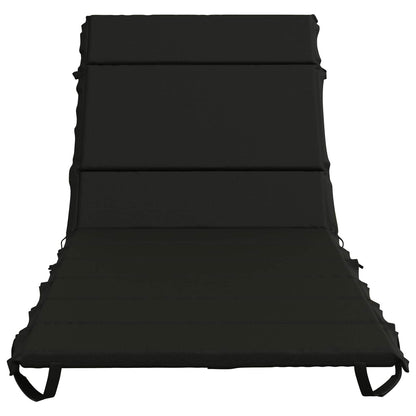 Sunlounger Cushion GEMERT 100% Polyester Black 200 x 90 x 3 cm