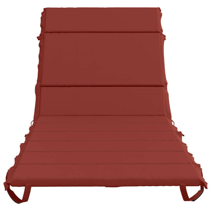 Sunlounger Cushion GEMERT 100% Polyester Red 200 x 90 x 3 cm