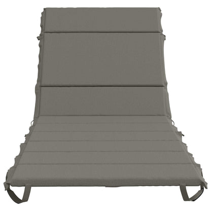 Sunlounger Cushion GEMERT 100% Polyester Grey 200 x 90 x 3 cm