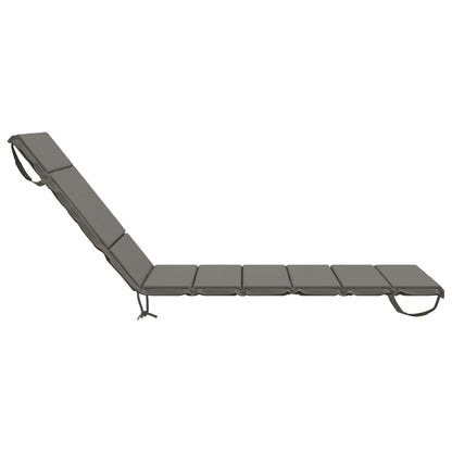 Sunlounger Cushion GEMERT 100% Polyester Grey 200 x 90 x 3 cm