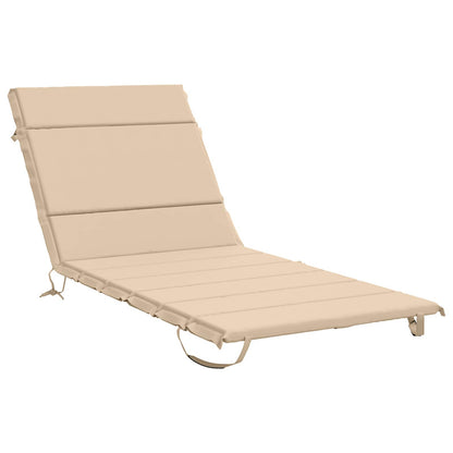Sunlounger Cushion GEMERT 100% Polyester Cream 200 x 90 x 3 cm